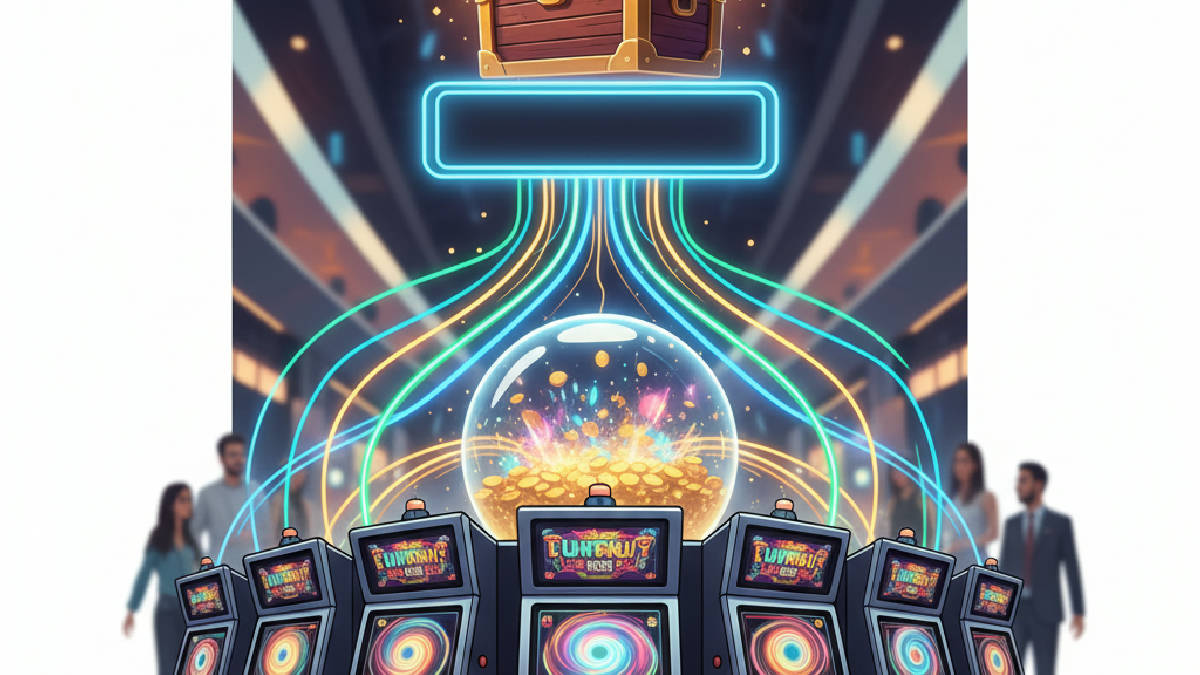 Progressive jackpot mekanizmasının casino oyunlarındaki çalışma prensibi.